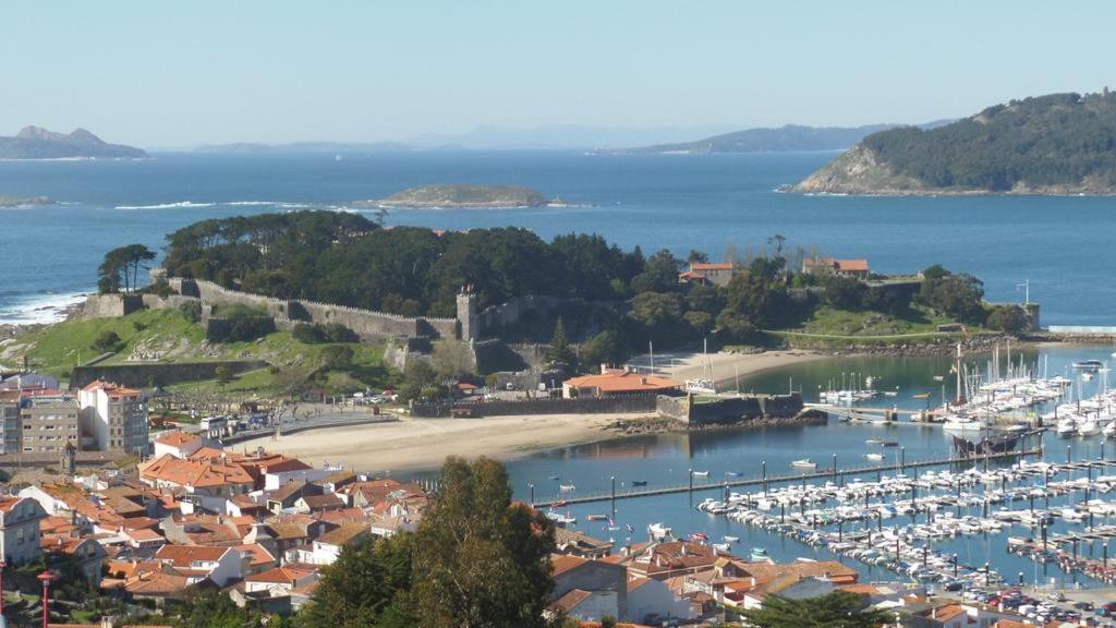 Estudio Impresionantes Vistas Con Terraza Y Piscina Baiona Zewnętrze zdjęcie